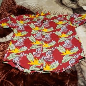 Armani exchange shirt SZ L color red